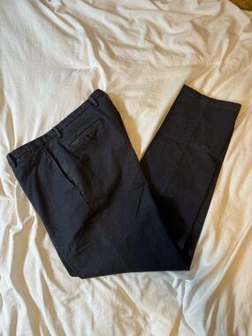 Boglioli Men's Black Dress Trousers - Tailored Straight Leg